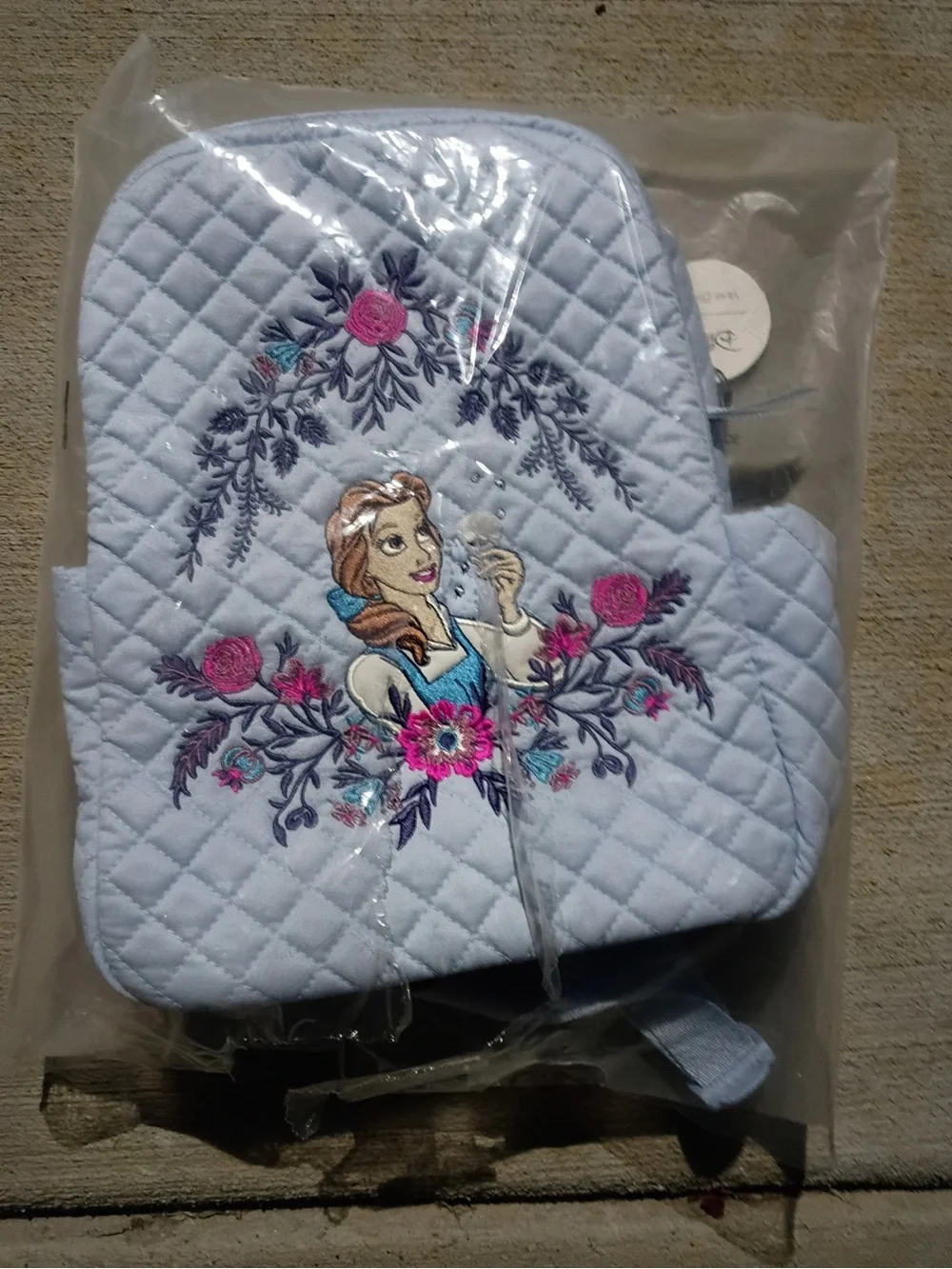Embroidered Disney Belle Vera Bradley Small Backpack